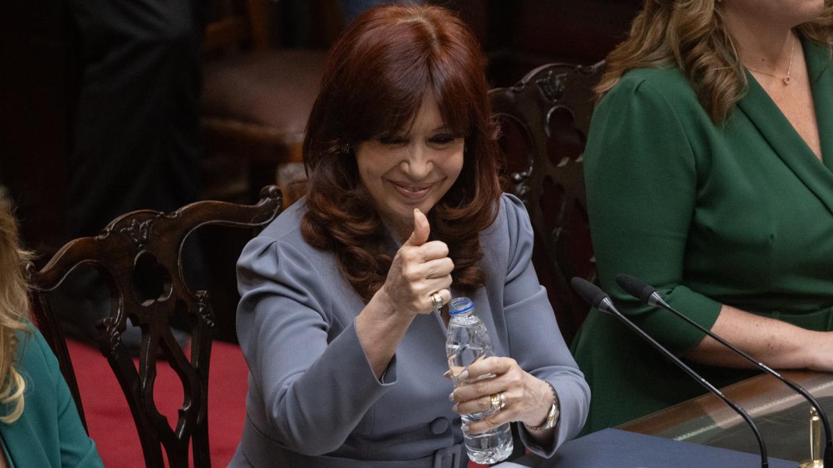 A través de su cuenta de Tik Tok, Fernández de Kirchner publicó un video en el que se la ve junto con la presidenta provisional del Senado, Claudia Ledesma Abdala de Zamora; la presidenta de Diputados, Cecilia Moreau; y la secretaria administrativa de la Cámara alta, María Luz Alonso, caminando por los salones del Congreso antes de presidir la Asamblea Legislativa que proclamó los resultados de las elecciones generales del 22 de octubre.