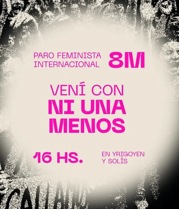 La movilización feminista en la Plaza del Congreso