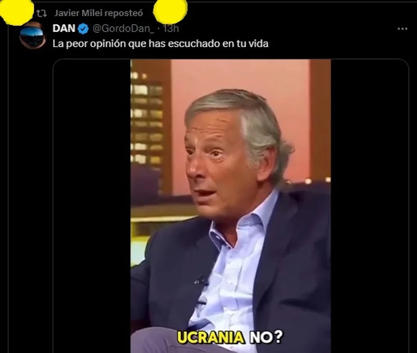 Javier Milei retuitea insultos hacia Marcelo Longobardi, atacando la libertad de expresión.